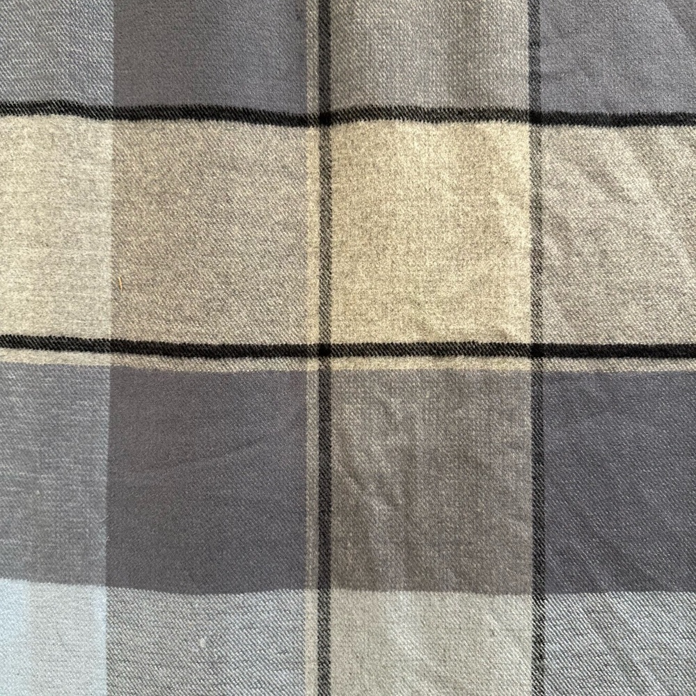 Super SoftDouble sided Plaid & Checked Pattern Blue Toned Long Scarf NEW - Picture 16 of 17